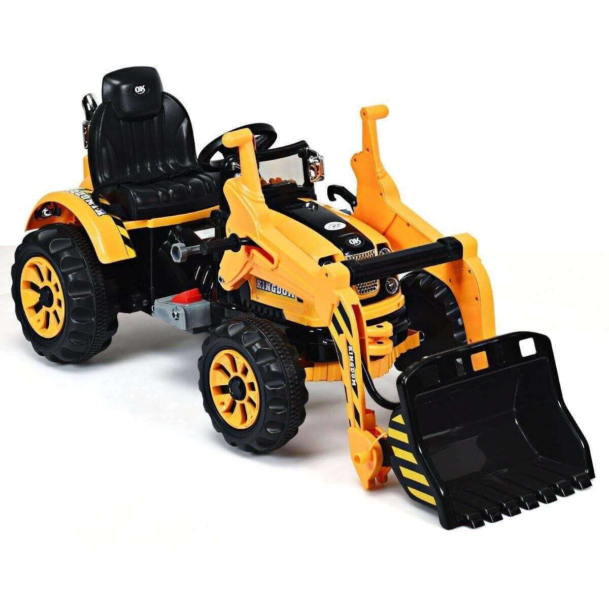 12 V Battery Powered Kids Ride on Front Loader Tractor - Little Riderz