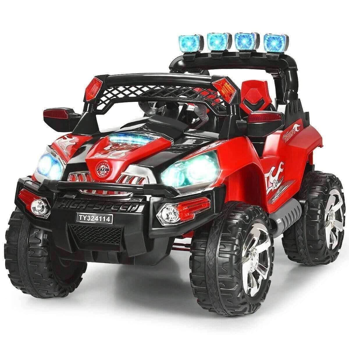 12 V Kids Ride On SUV Car with Remote Control LED Lights - Little Riderz