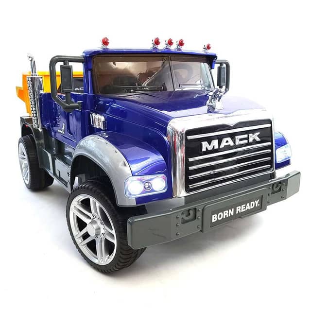 MiniMotoToys Kids Electric Ride On Mack Truck Blue-Little Riderz