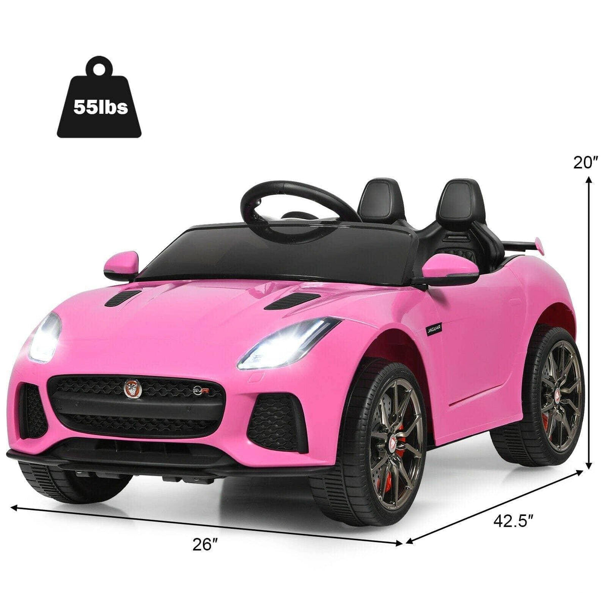 12V Jaguar F-Type SVR Licensed Kids Ride On Car - Little Riderz
