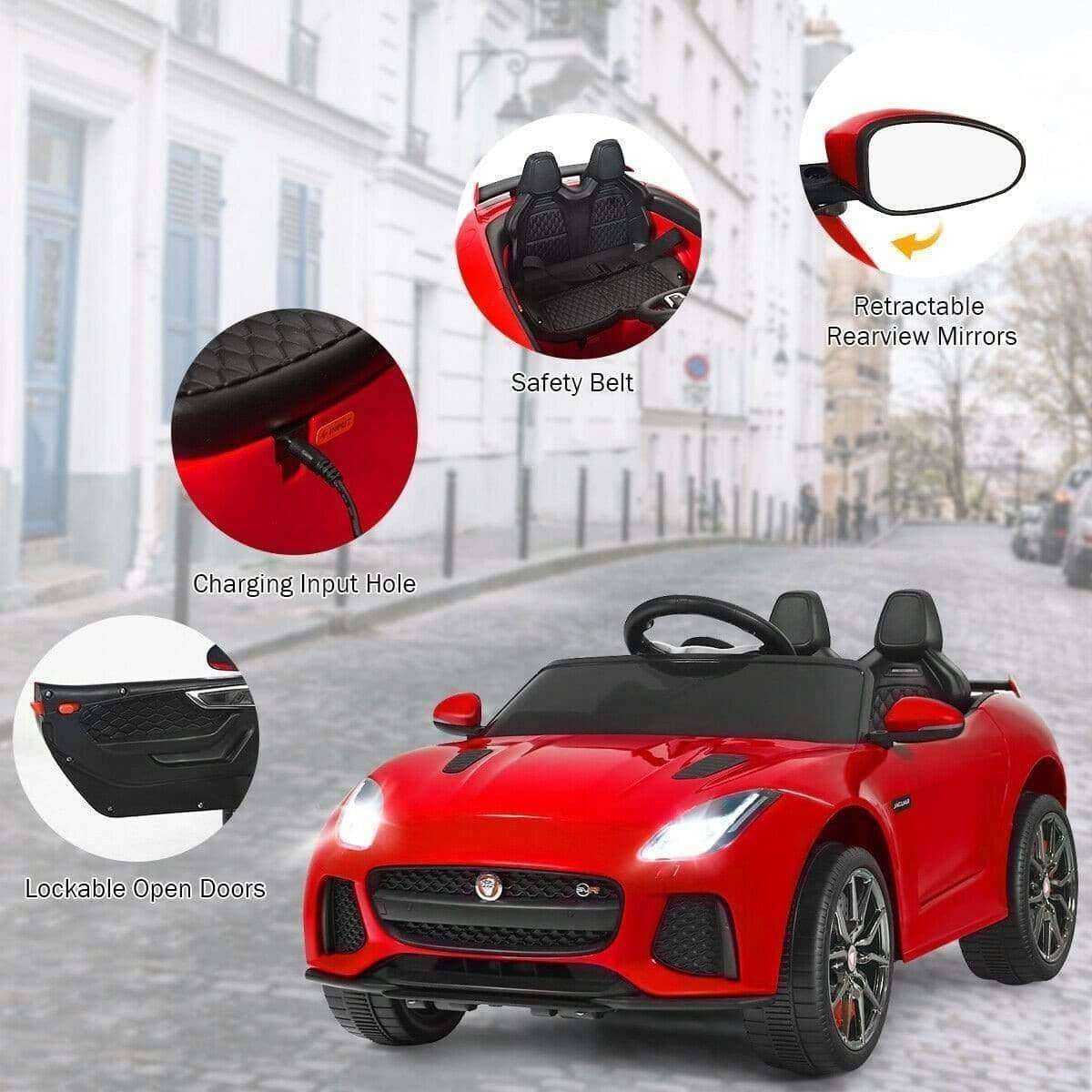 12V Jaguar F-Type SVR Licensed Kids Ride On Car - Little Riderz