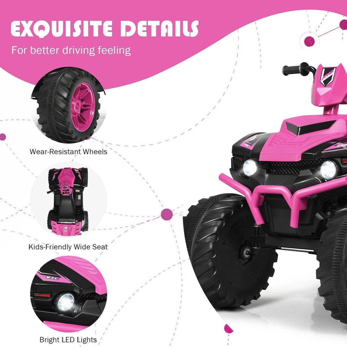 12V Kids Electric 4 Wheeler ATV Ride On Car Little Riderz