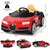 Costway Ride On Cars Red 12V Licensed Bugatti Chiron Kids Ride on Car