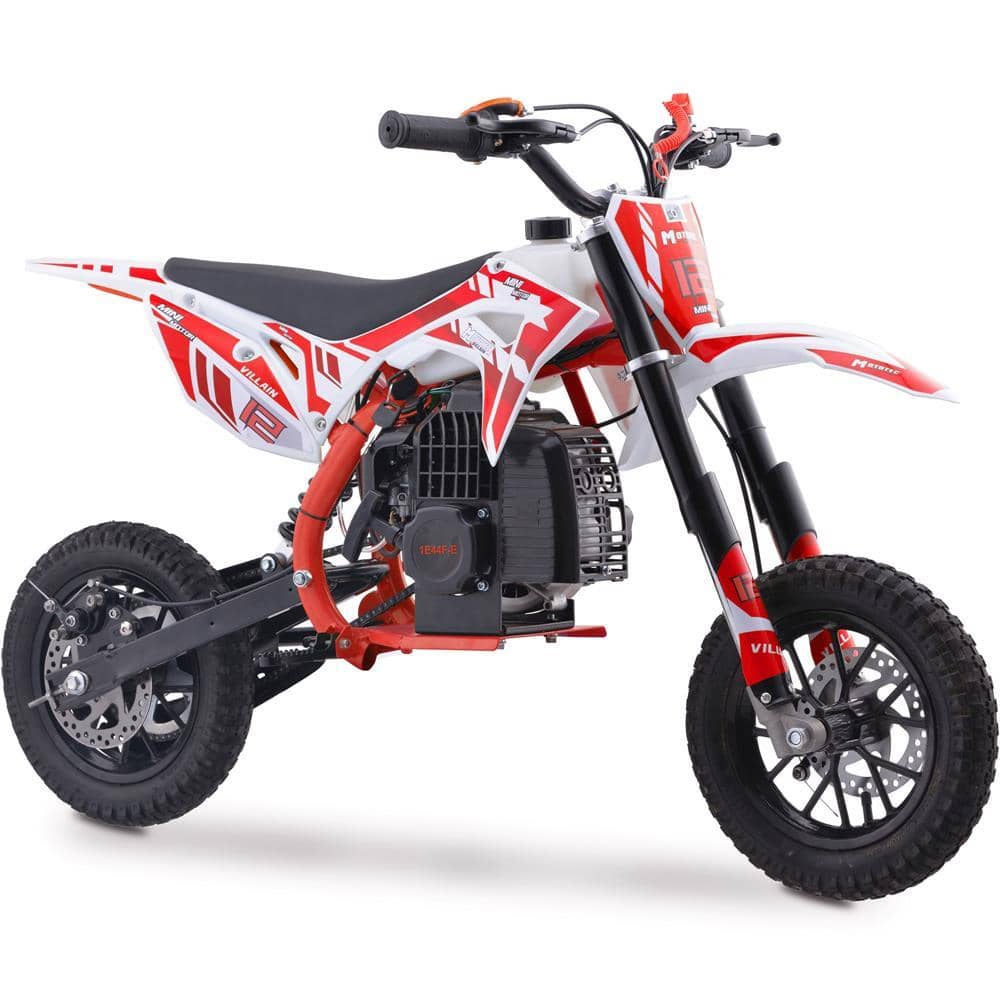 Mototec Villain 52cc Kids Gas Dirt Bike Red - Little Riderz