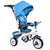 4-in-1 Detachable Baby Stroller Tricycle with Round Canopy-Blue-Little Riderz