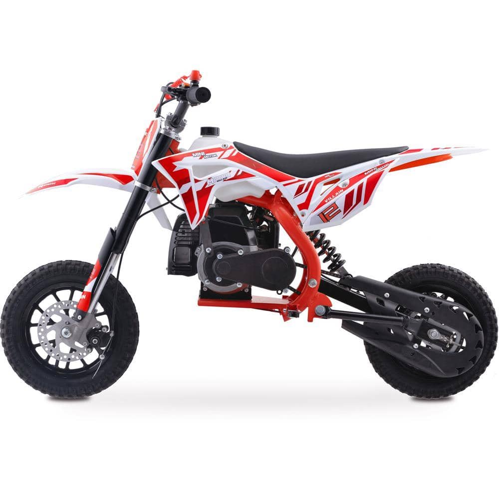 Mototec Villain 52cc Kids Gas Dirt Bike Red - Little Riderz
