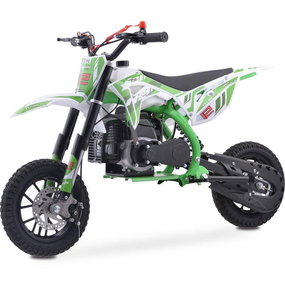 Mototec Villain 52cc Kids Gas Dirt Bike Green- Little Riderz