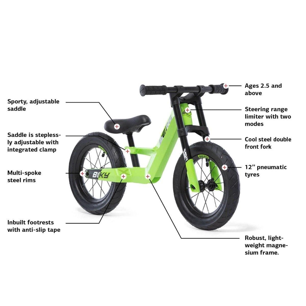 BERG Biky City Balance Bike With 12 Inch Wheels Little Riderz