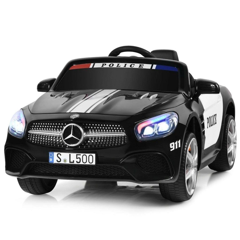 Costway Electric Riding Vehicles 12V Mercedes-Benz SL500 Licensed Kids Ride On Police Car
