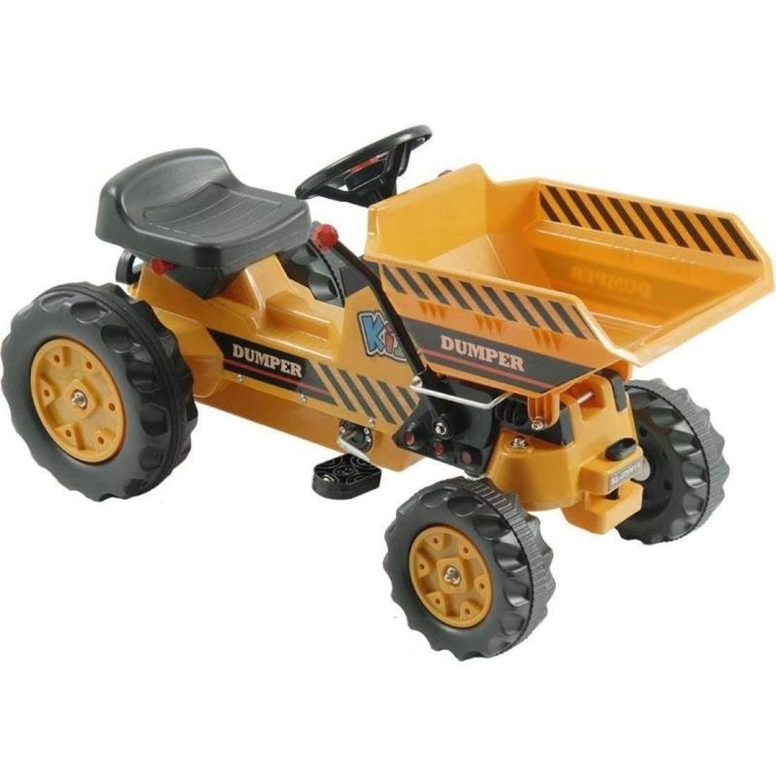 Kalee Pedal Tractor Kalee Pedal Tractor with Dump Bucket Yellow | KL-50001A