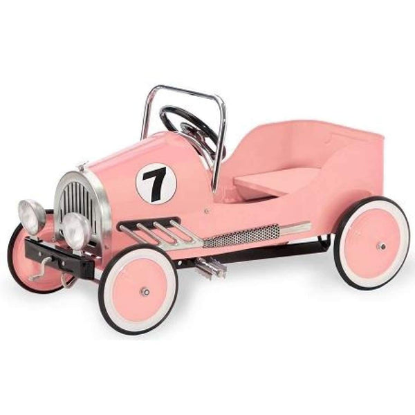 Morgan Cycle Retro Style Steel Pedal Car Pink-21113 - Little Riderz