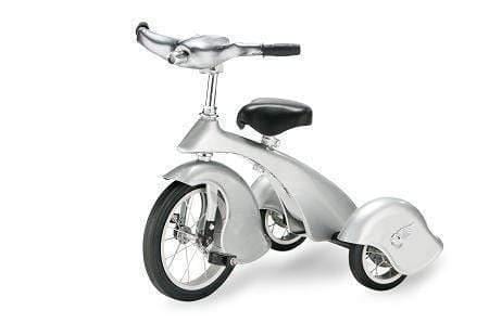 Morgan Cycle Tricycle Retro Style Silver Steel Tricycle