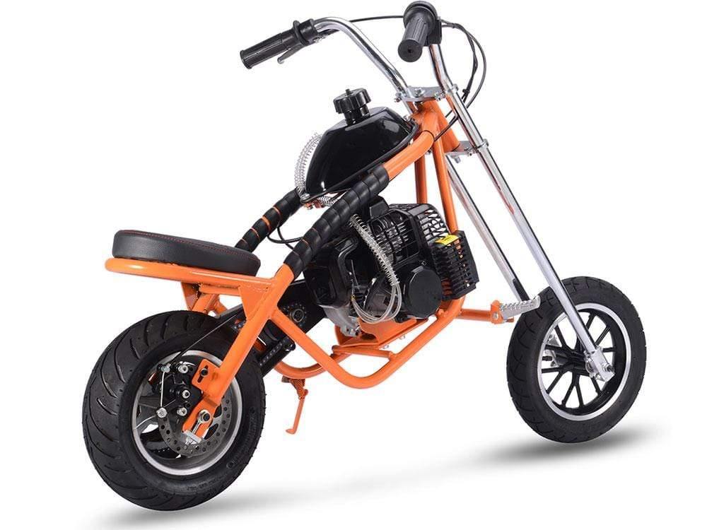 MotoTec Chopper MotoTec 49cc Gas Mini Chopper Orange