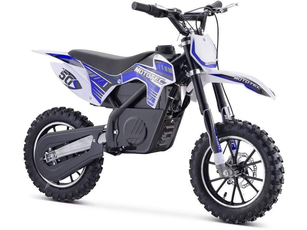 MotoTec Dirt Bike MotoTec 24v 500w Gazella Electric Dirt Bike Blue