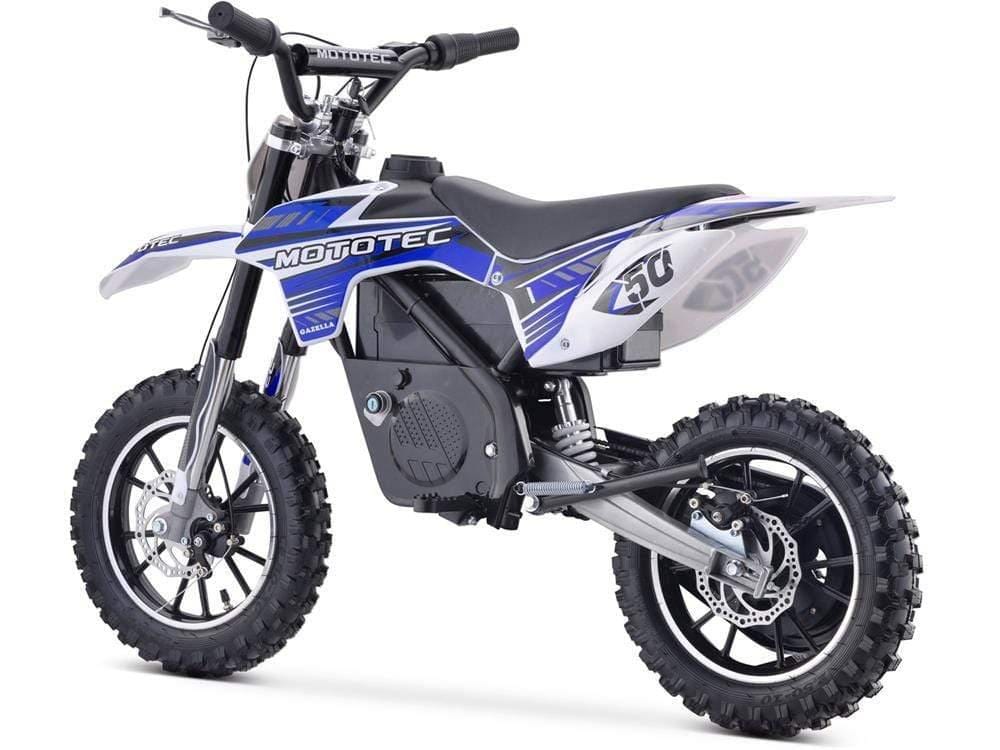 MotoTec Dirt Bike MotoTec 24v 500w Gazella Electric Dirt Bike Blue