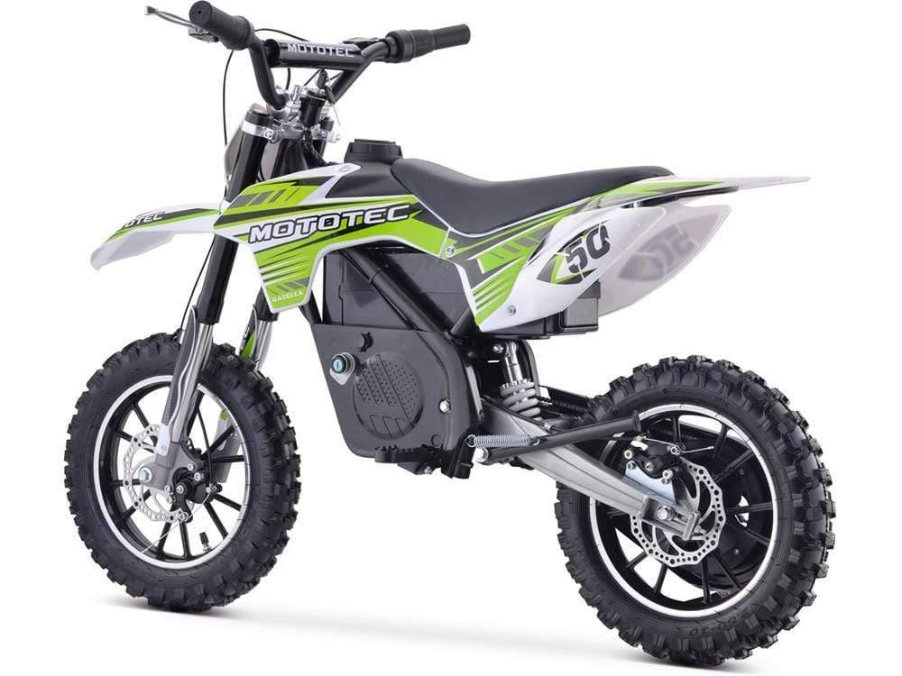 MotoTec Dirt Bike MotoTec 24v 500w Gazella Electric Dirt Bike Green