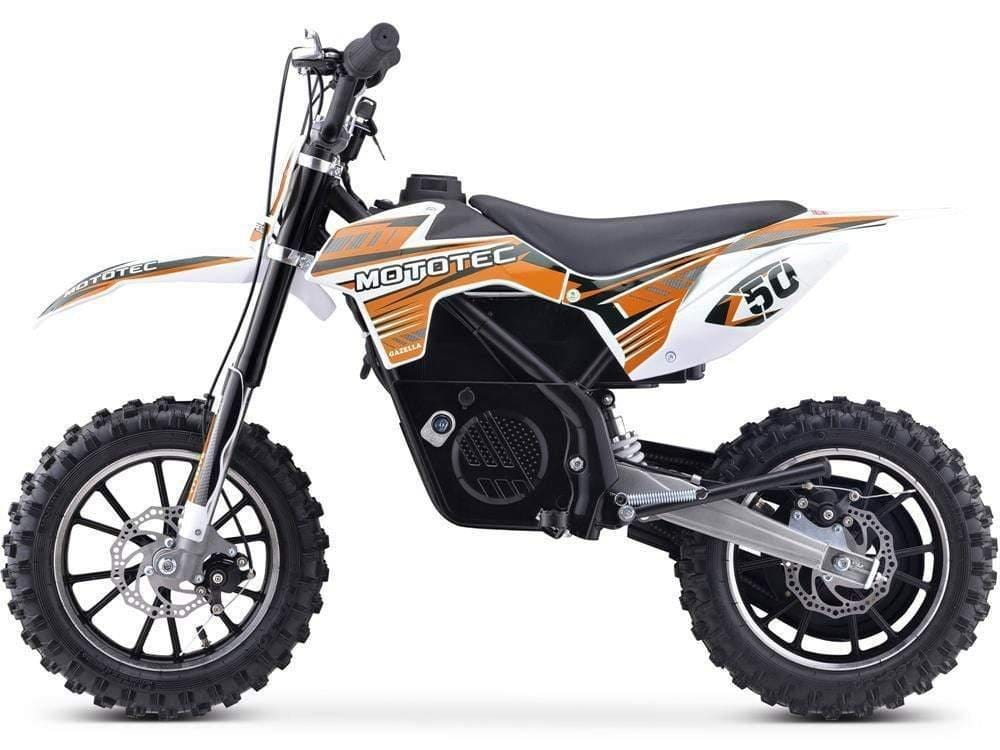 MotoTec Dirt Bike MotoTec 24v 500w Gazella Electric Dirt Bike Orange