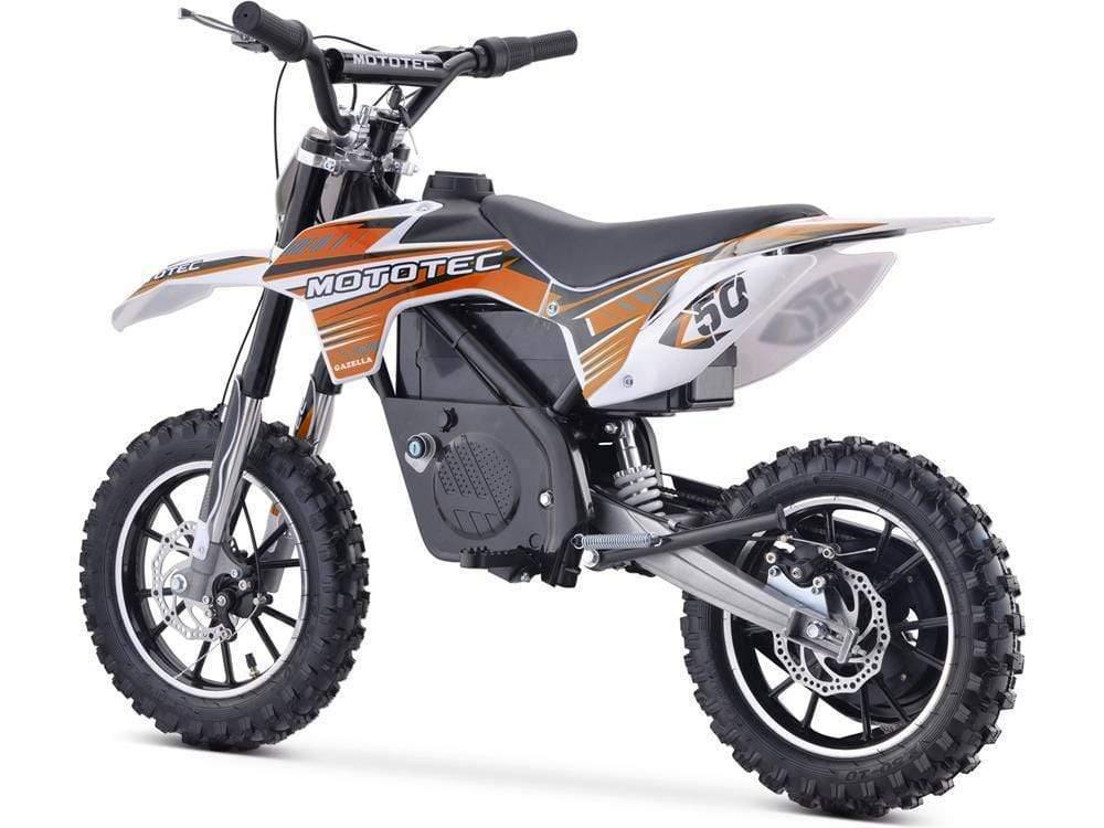 MotoTec Dirt Bike MotoTec 24v 500w Gazella Electric Dirt Bike Orange