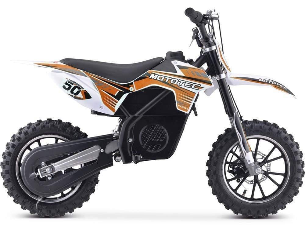 MotoTec Dirt Bike MotoTec 24v 500w Gazella Electric Dirt Bike Orange