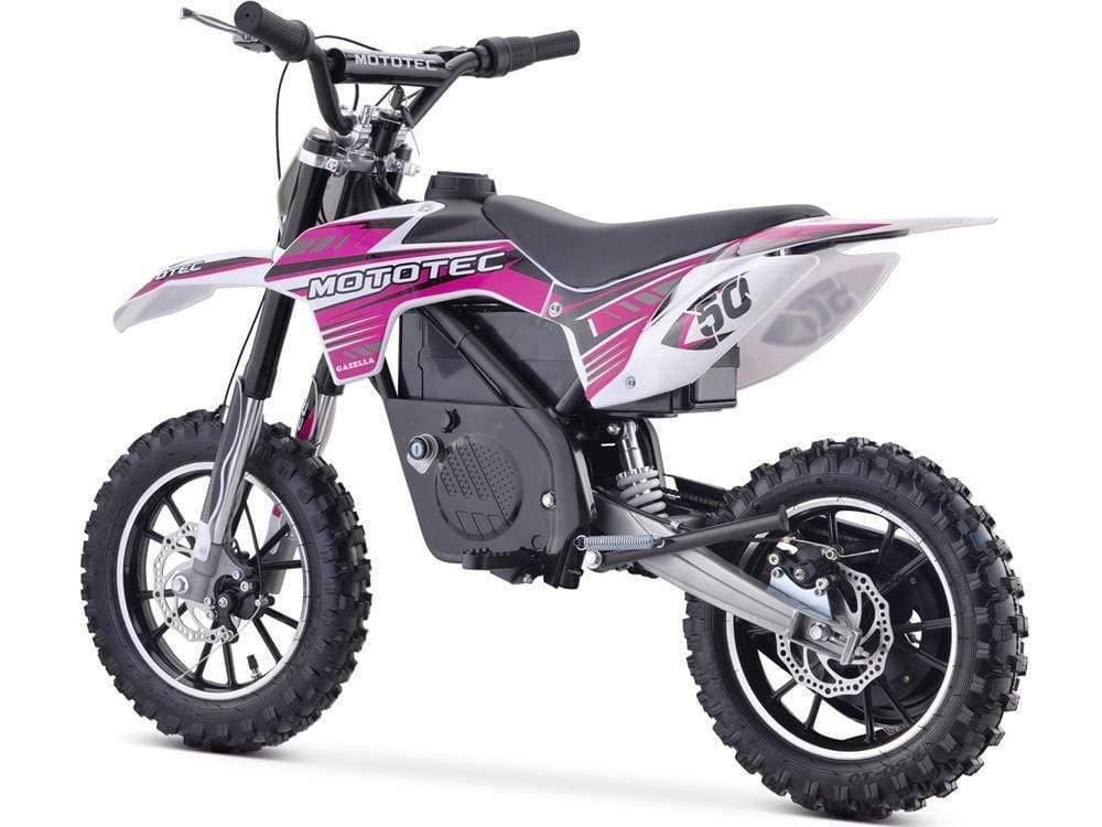 MotoTec Dirt Bike MotoTec 24v 500w Gazella Electric Dirt Bike Purple