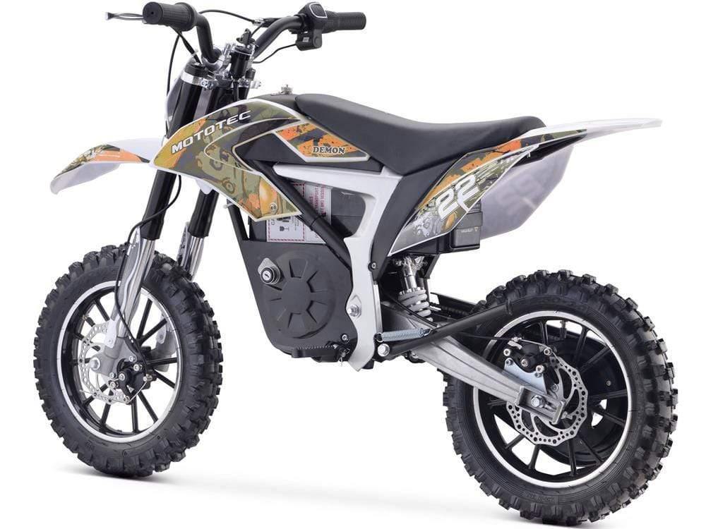MotoTec Dirt Bike MotoTec 36v Electric Dirt Bike 500w Demon Lithium Orange