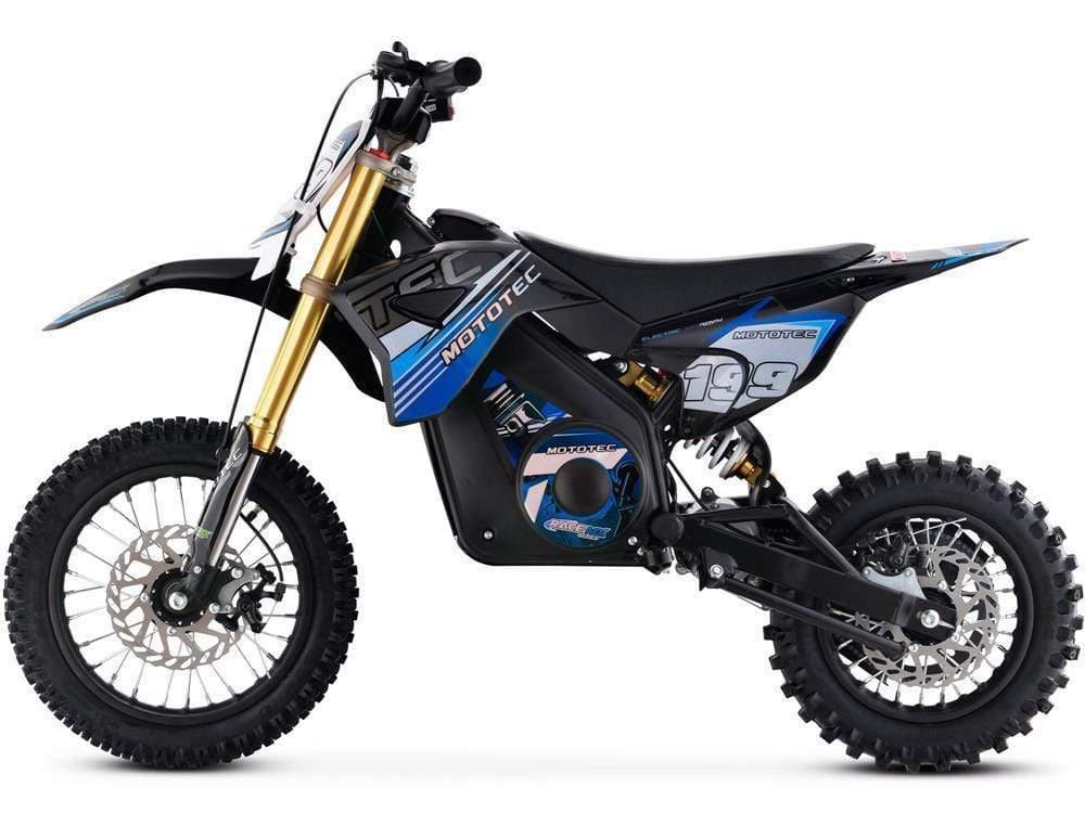 MotoTec Dirt Bike MotoTec 36v Pro Electric Dirt Bike 1000w Lithium Blue