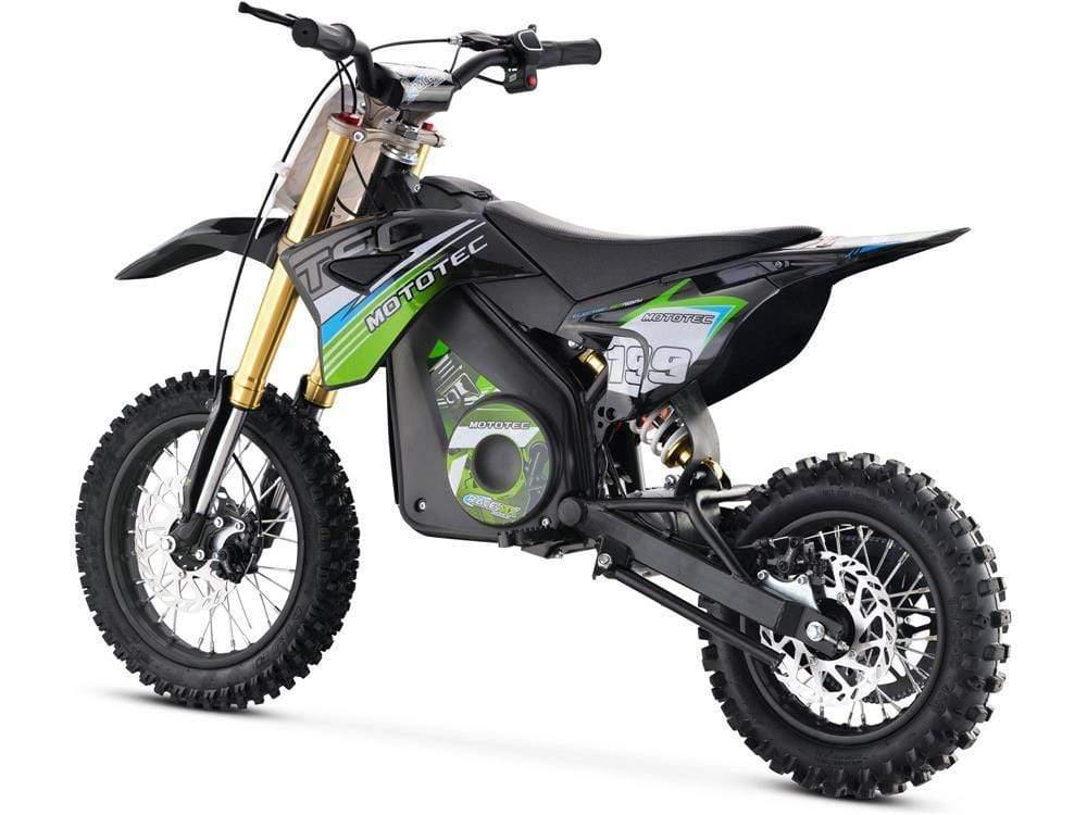 MotoTec Dirt Bike MotoTec 36v Pro Electric Dirt Bike 1000w Lithium Green