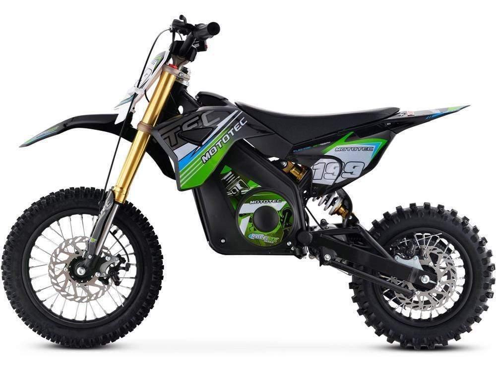 MotoTec Dirt Bike MotoTec 36v Pro Electric Dirt Bike 1000w Lithium Green