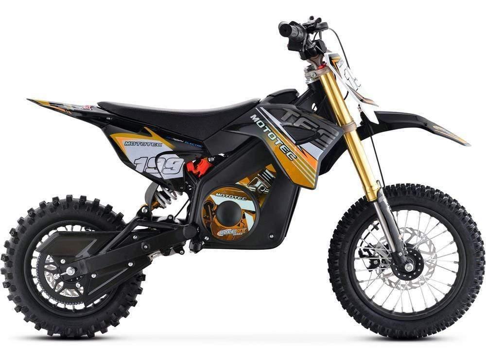 MotoTec Dirt Bike MotoTec 36v Pro Electric Dirt Bike 1000w Lithium Orange