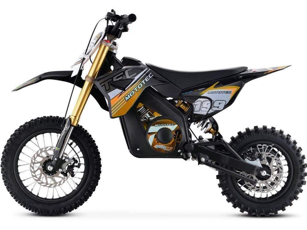 MotoTec Dirt Bike MotoTec 36v Pro Electric Dirt Bike 1000w Lithium Orange