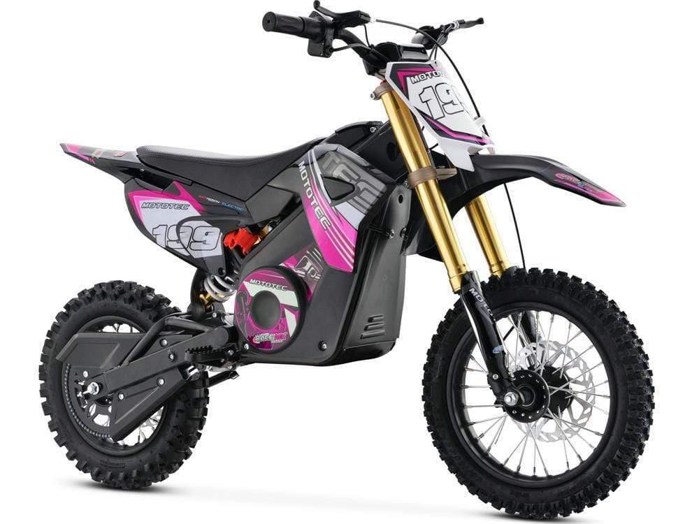 MotoTec Dirt Bike MotoTec 36v Pro Electric Dirt Bike 1000w Lithium Pink