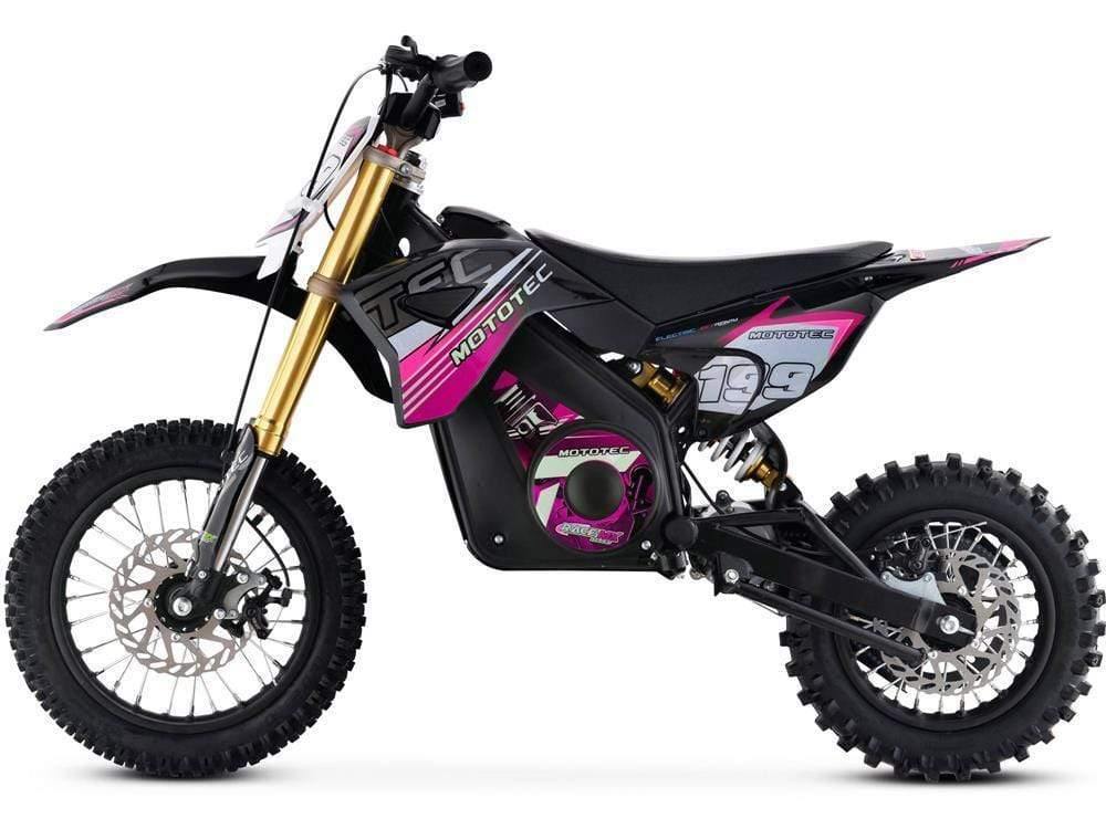 MotoTec Dirt Bike MotoTec 36v Pro Electric Dirt Bike 1000w Lithium Pink
