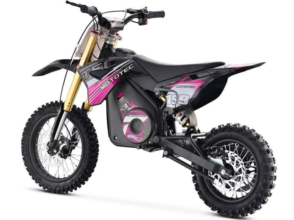 MotoTec Dirt Bike MotoTec 36v Pro Electric Dirt Bike 1000w Lithium Pink