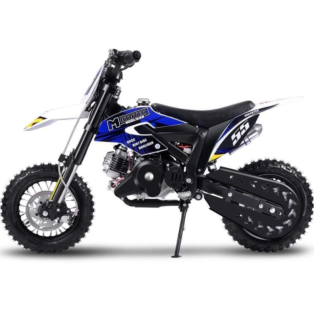 MotoTec Dirt Bike MotoTec Hooligan 60cc 4-Stroke Gas Dirt Bike Black