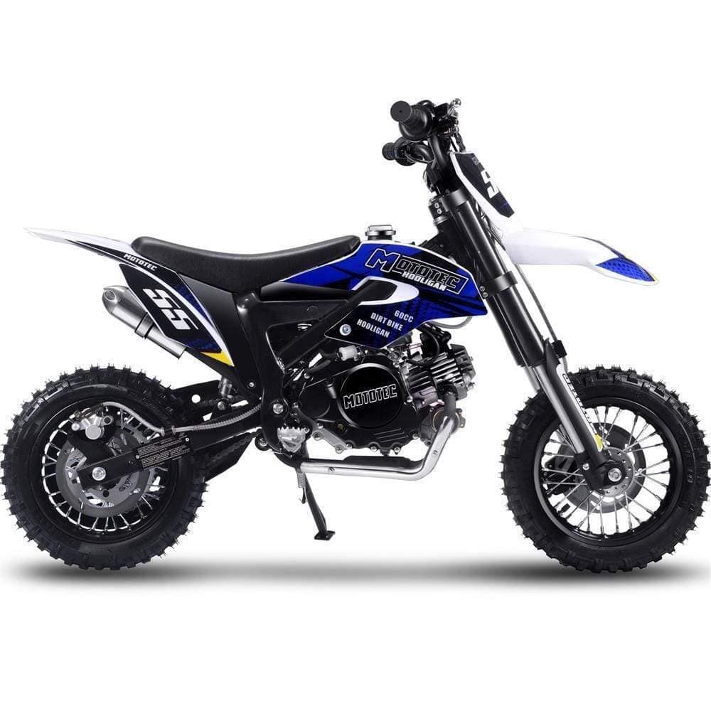 MotoTec Dirt Bike MotoTec Hooligan 60cc 4-Stroke Gas Dirt Bike Black