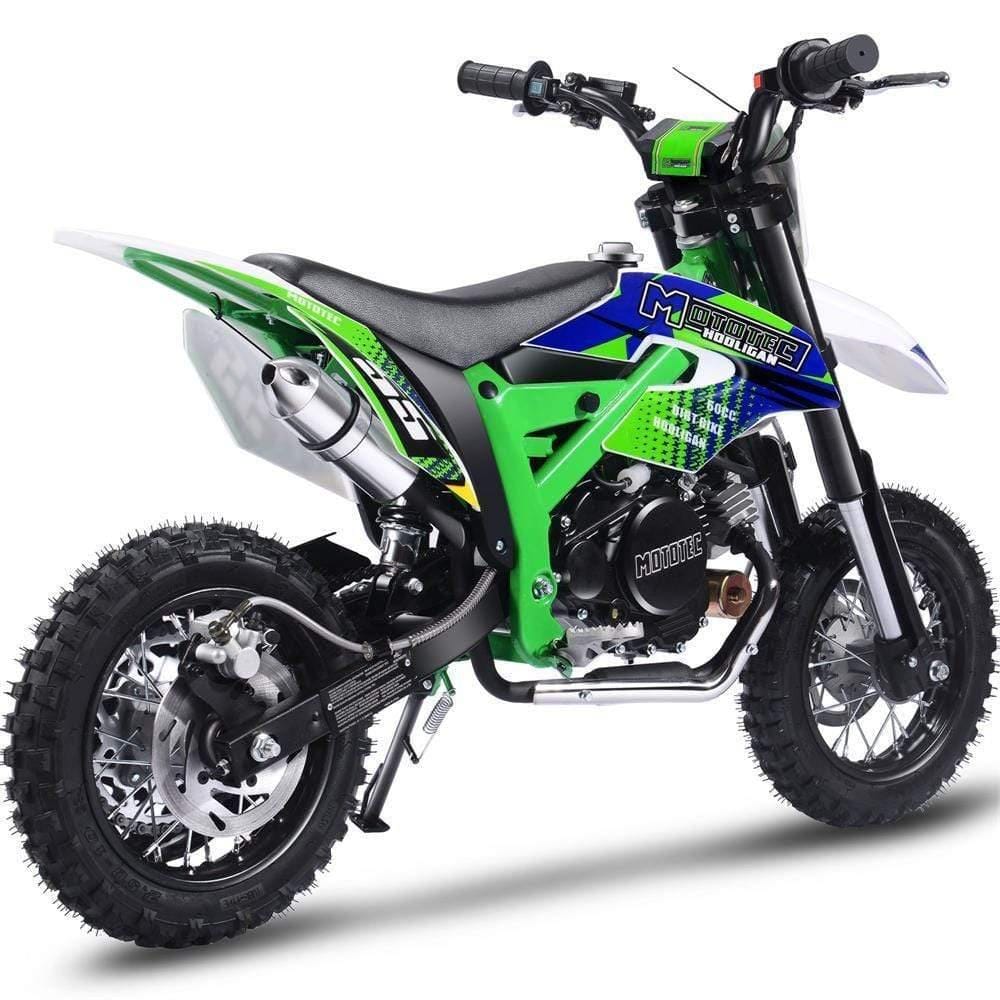 MotoTec Dirt Bike MotoTec Hooligan 60cc 4-Stroke Gas Dirt Bike Green