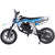 MotoTec Dirt Bike MotoTec Warrior 52cc 2-Stroke Kids Gas Dirt Bike Blue