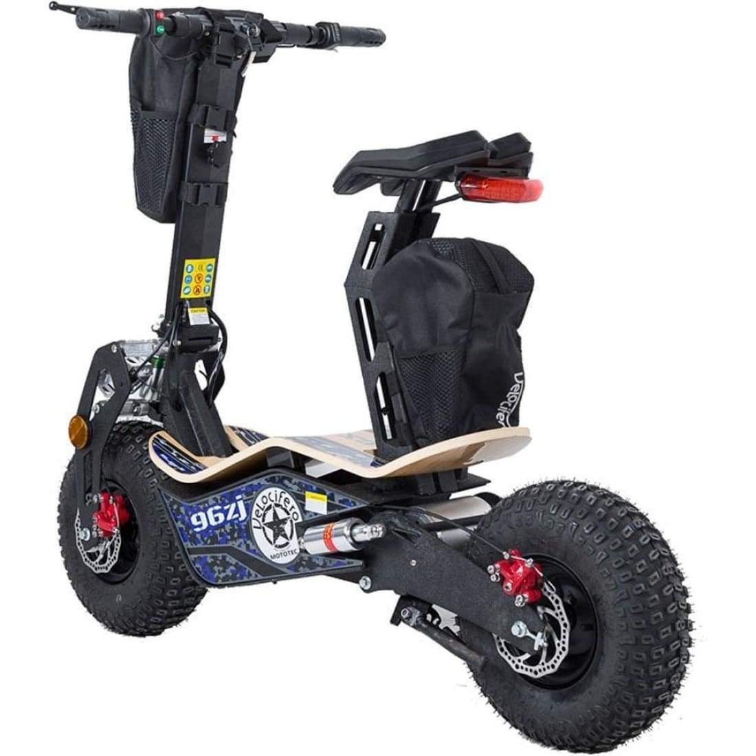 MotoTec Electric Pocket Bike MotoTec Mad 1600w 48v Electric Scooter-MT-Mad-1600-Blue