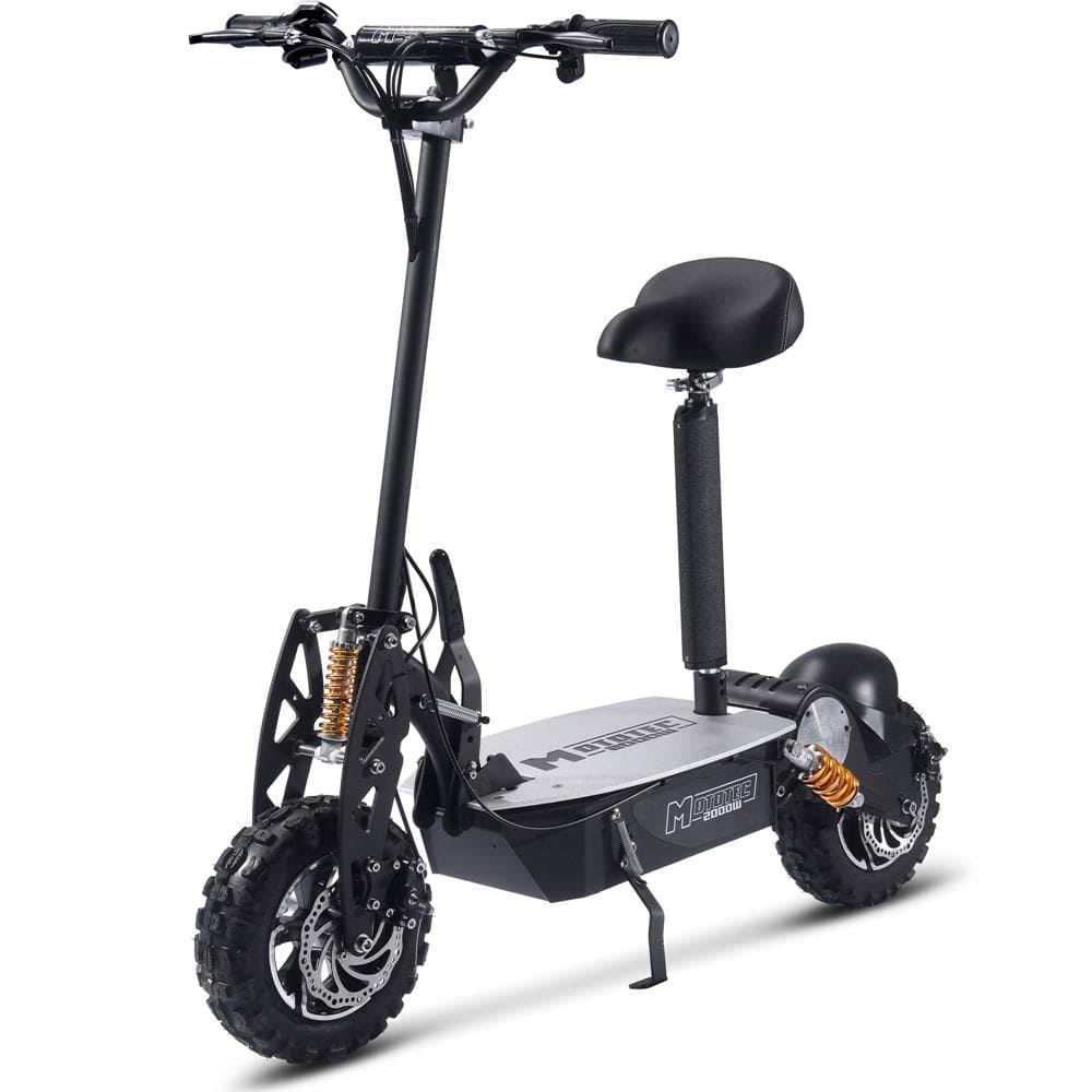 MotoTec Electric Scooter MotoTec 2000w 48v Electric Scooter Black