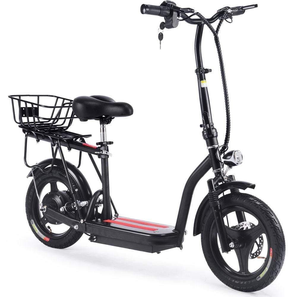 MotoTec Electric Scooter MotoTec Cruiser 48v 350w Lithium Electric Scooter Black