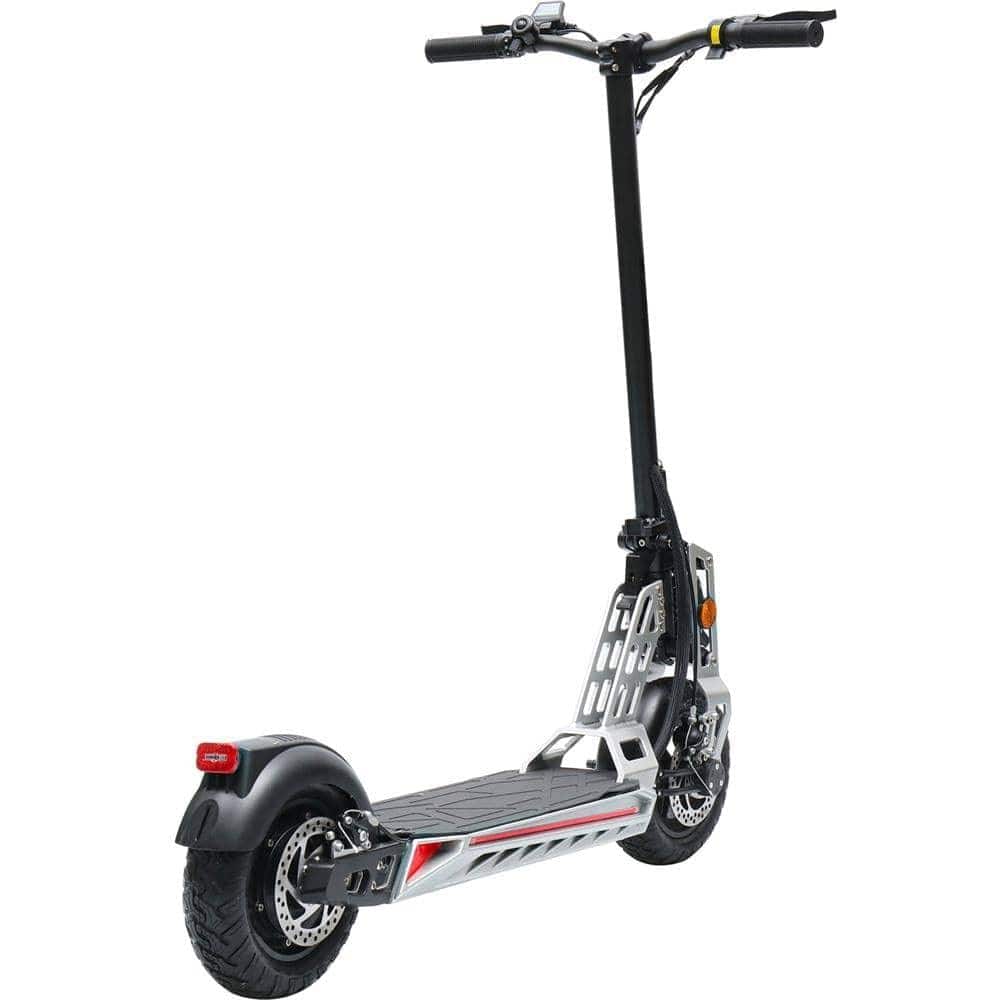 MotoTec Electric Scooter MotoTec Free Ride 48v 600w Lithium Electric Scooter Silver