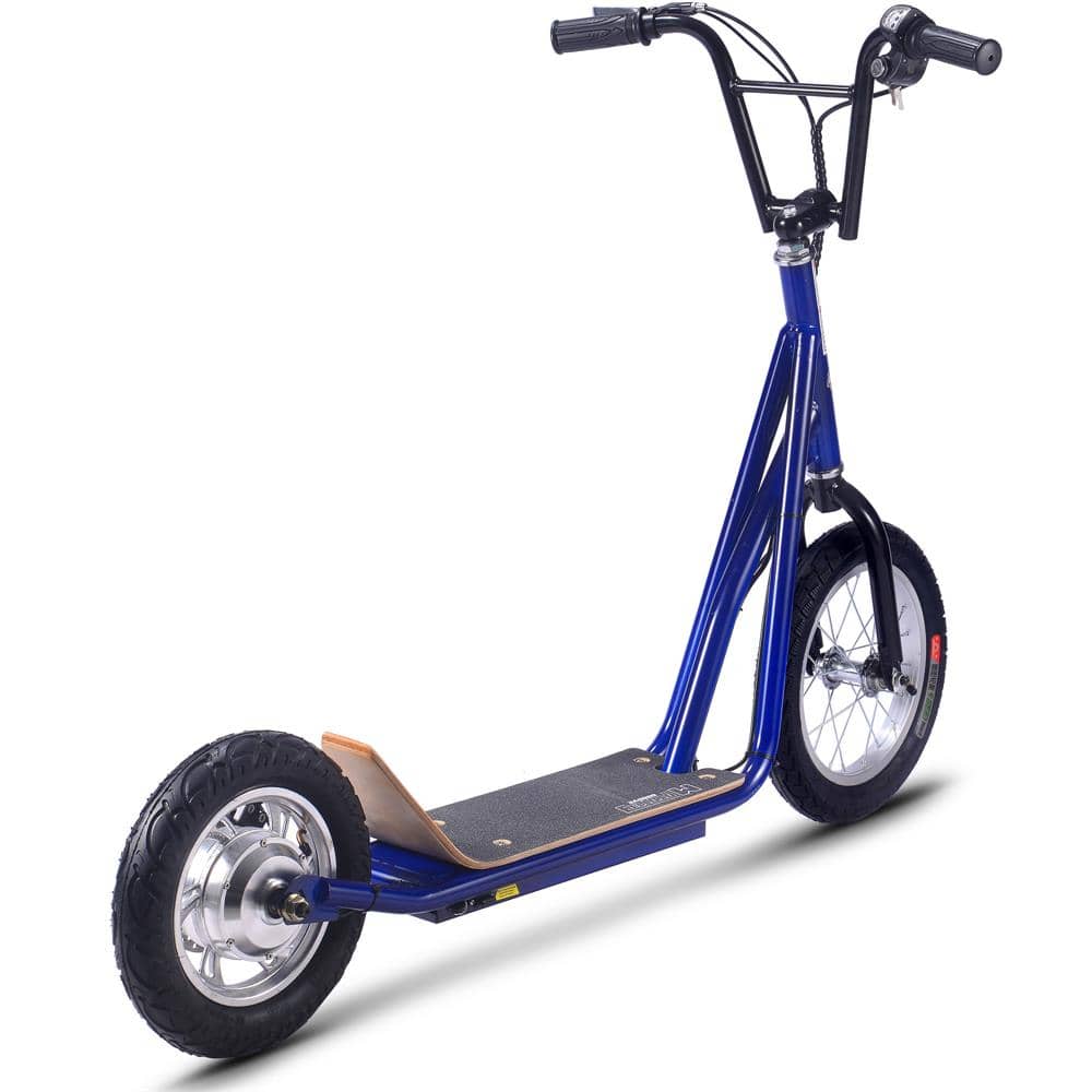 MotoTec Electric Scooter MotoTec Groove 36v 350w Big Wheel Lithium Electric Scooter Blue