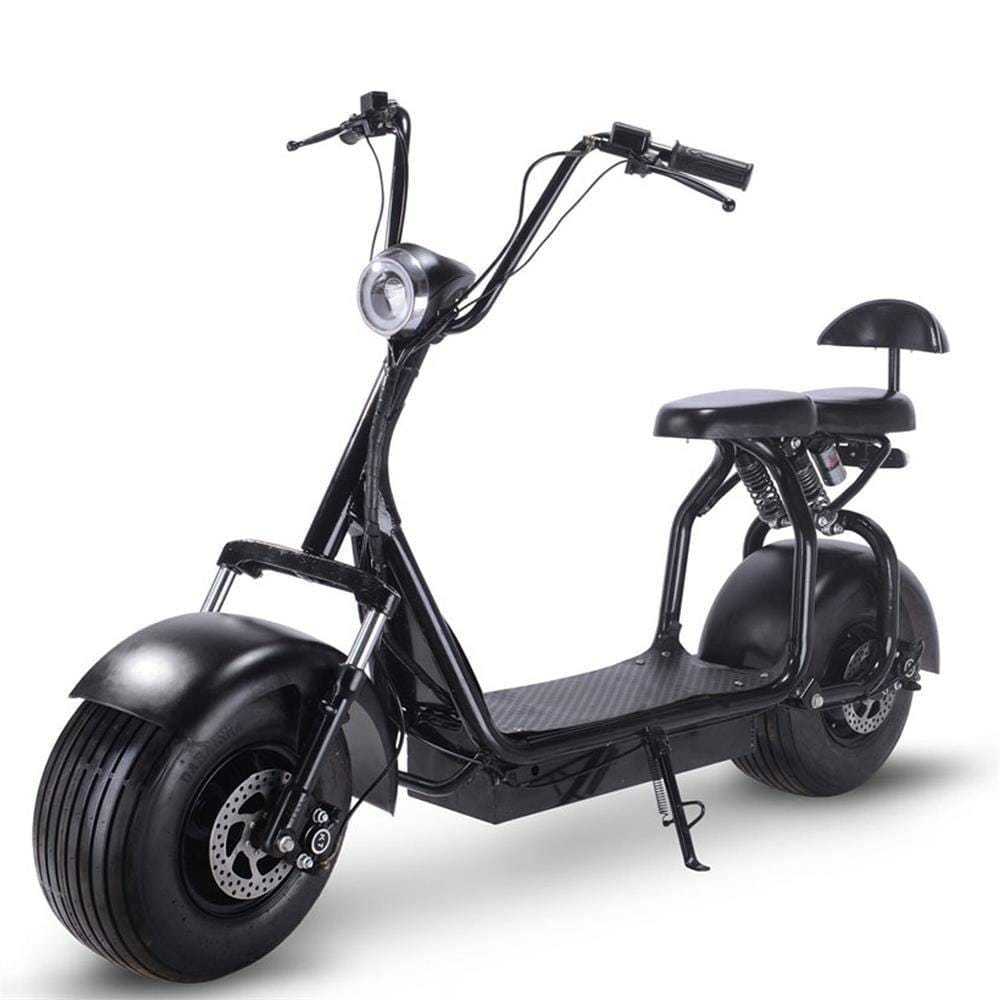 MotoTec Electric Scooter MotoTec Knockout 60v 1000w Electric Scooter Black