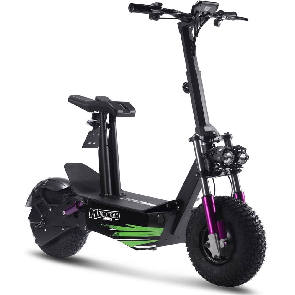MotoTec Electric Scooter MotoTec Mars 48v 2500w Electric Scooter Black