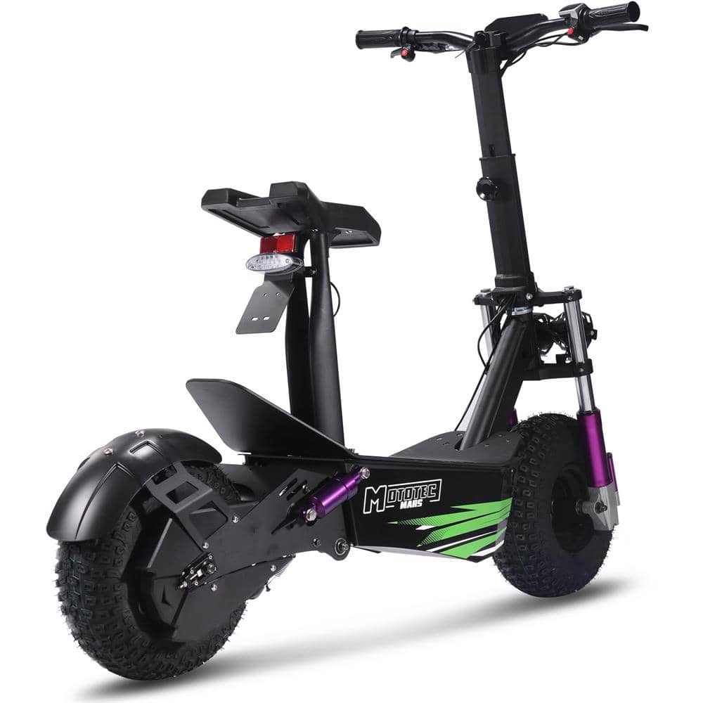 MotoTec Electric Scooter MotoTec Mars 48v 2500w Electric Scooter Black
