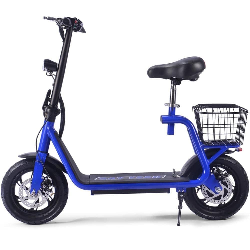 MotoTec Electric Scooter MotoTec Metro 36v 350w Lithium Electric Scooter, Blue