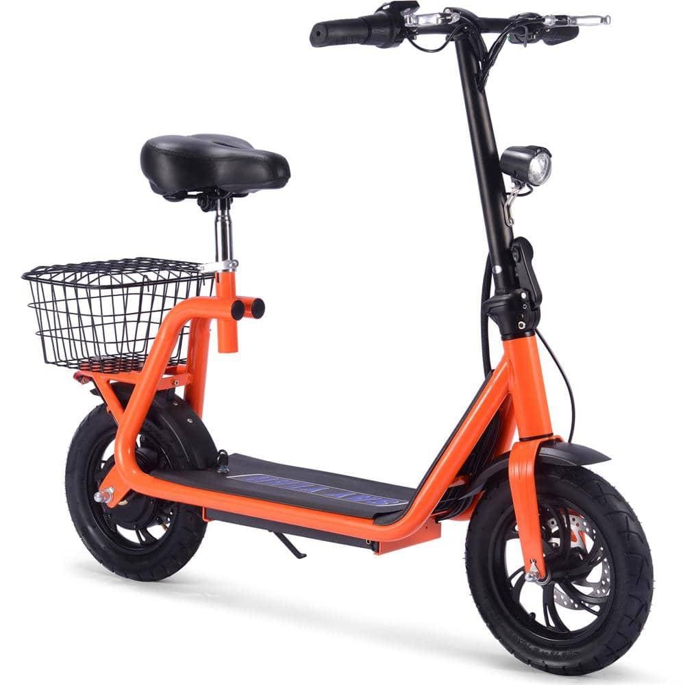 MotoTec Electric Scooter MotoTec Metro 36v 350w Lithium Electric Scooter, Orange