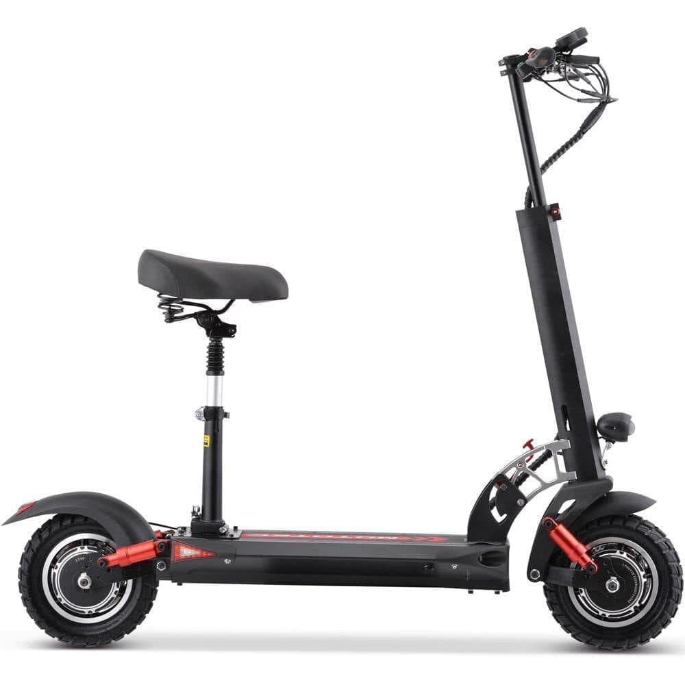 MotoTec Electric Scooter MotoTec Thor 60v 2400w Lithium Electric Scooter Black
