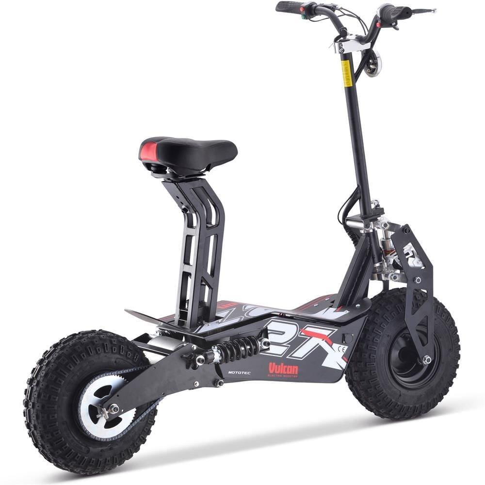 MotoTec Electric Scooter MotoTec Vulcan 48v 1600w Electric Scooter Black