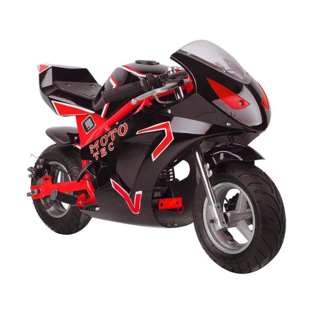 MotoTec Gas Pocket Bike MotoTec Gas Pocket Bike GT 49cc 2-Stroke Red